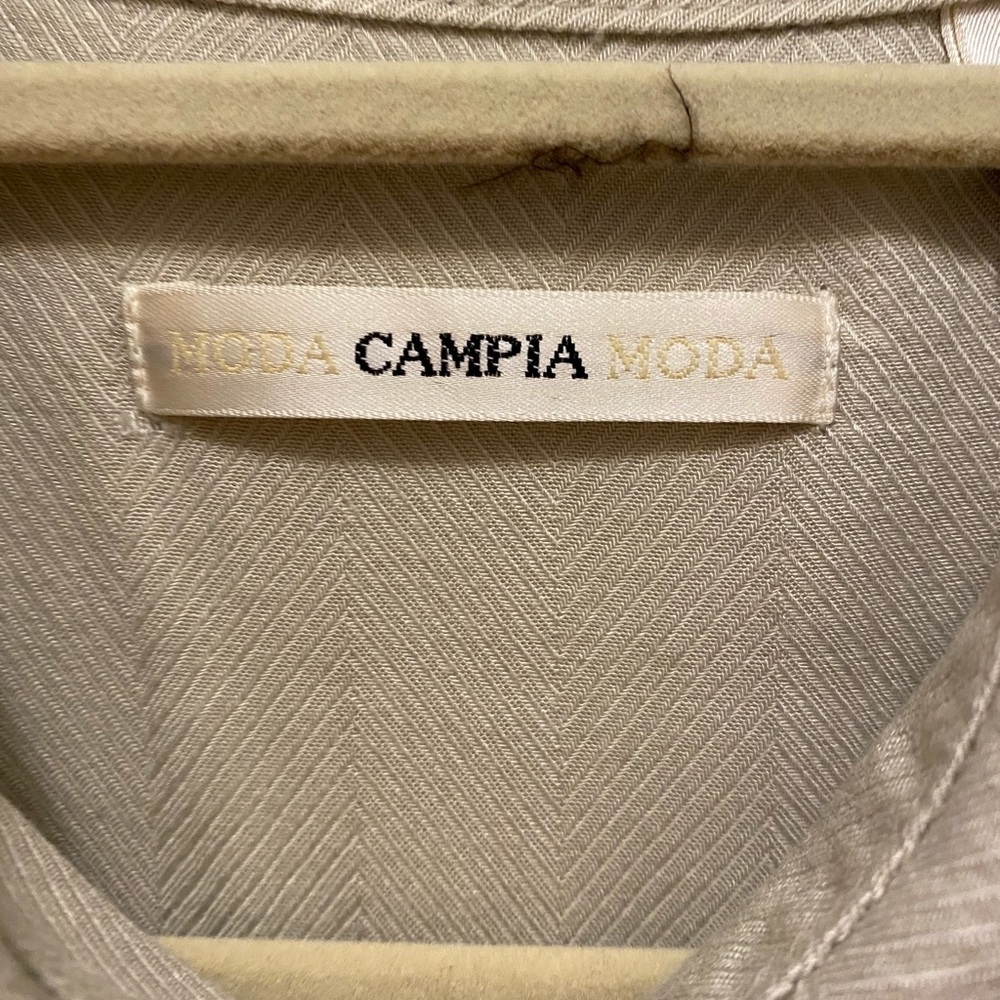 Men’s  CAMPIA XL short sleeve button down shirt in beige with diner logo. - Picture 7 of 12
